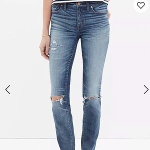 Madewell high rise distressed skinny jeans sz 32